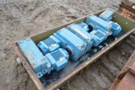 Five Geared Electric Motor Drives, in steel missil