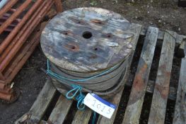 Steel Wire Rope, approx. 21mm dia. on drum