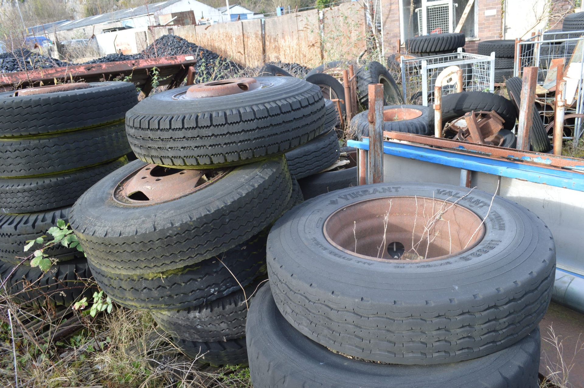 Assorted Wheels & Tyres, in one area of yard - Image 3 of 10
