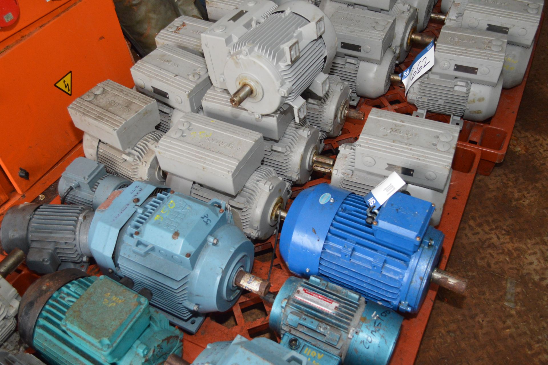 13 Assorted Electric Motors, on pallet