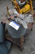 7mm dia. Wire Rope, on one drum (post pallet exclu