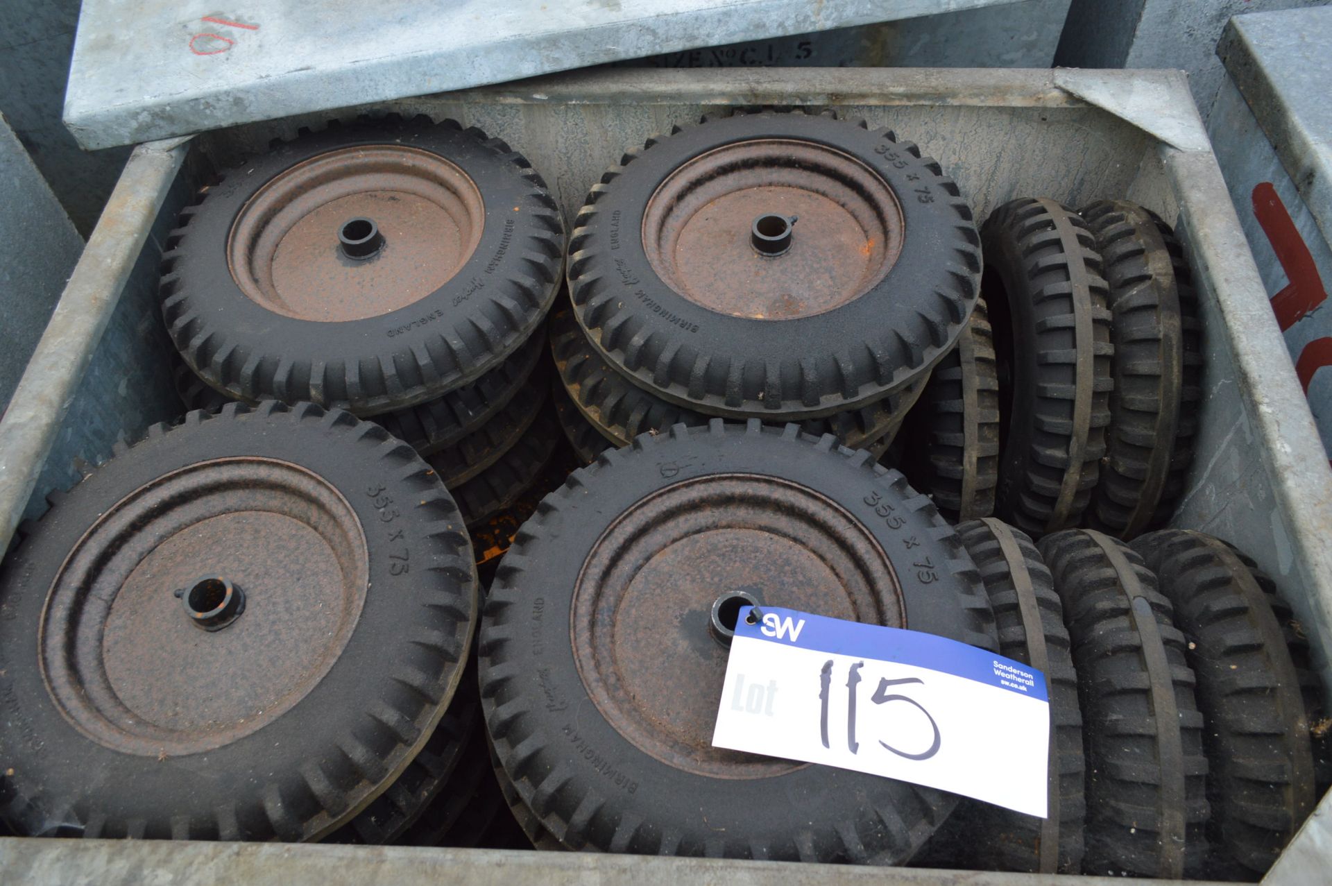 Rubber Wheels & Tyres, understood to be mainly Hug - Image 2 of 2