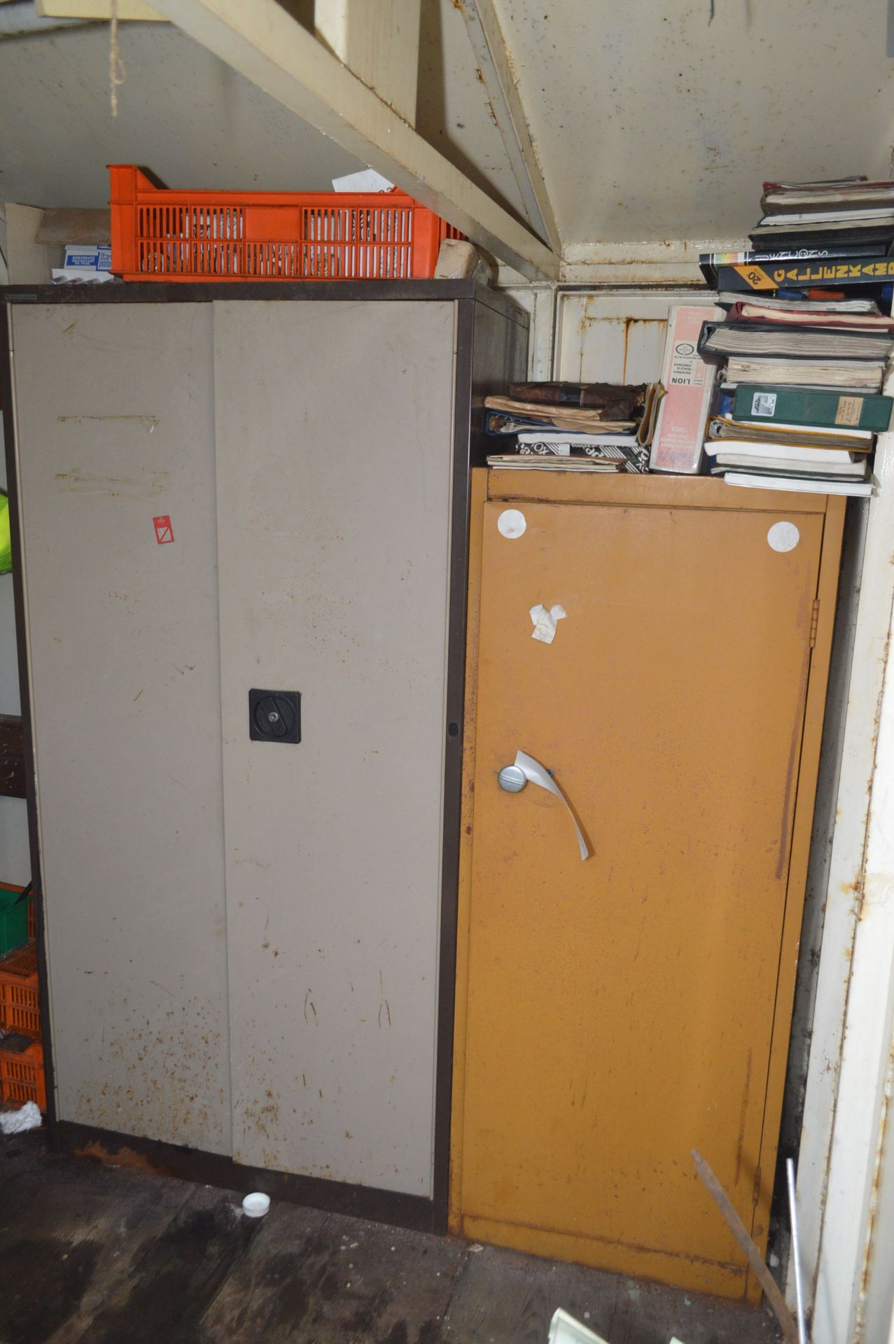 Steel Double Door Cupboard & Steel Single Door Cup