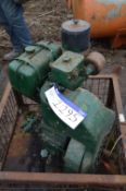 Lister Single Cylinder Diesel Engine (post pallet