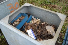 Contents of Steel Chest, comprising mainly springs