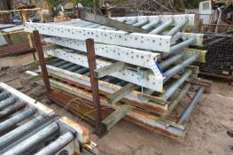 Five Lengths of Roller Conveyor, each approx. 1m w