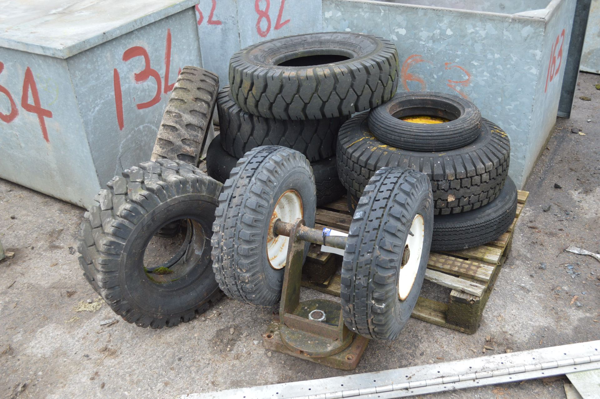 Assorted Wheels & Tyres as set out in one area - Image 2 of 2