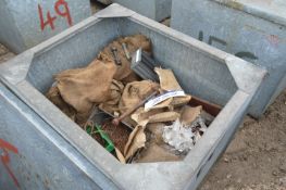 Contents of Chest, including nuts, bolts and nails