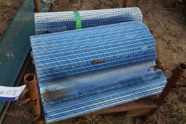 Plastic Slat Conveyor Belting, approx. 900mm wide