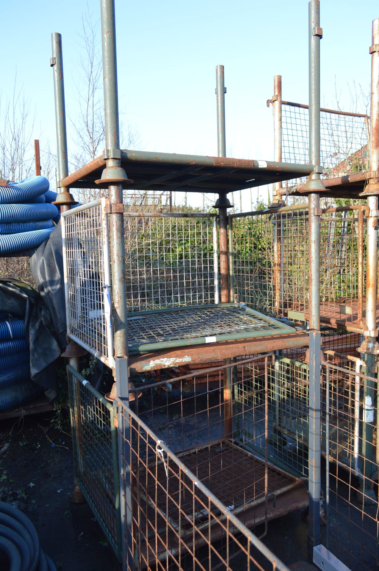 Three Steel Cage/ Post Pallets