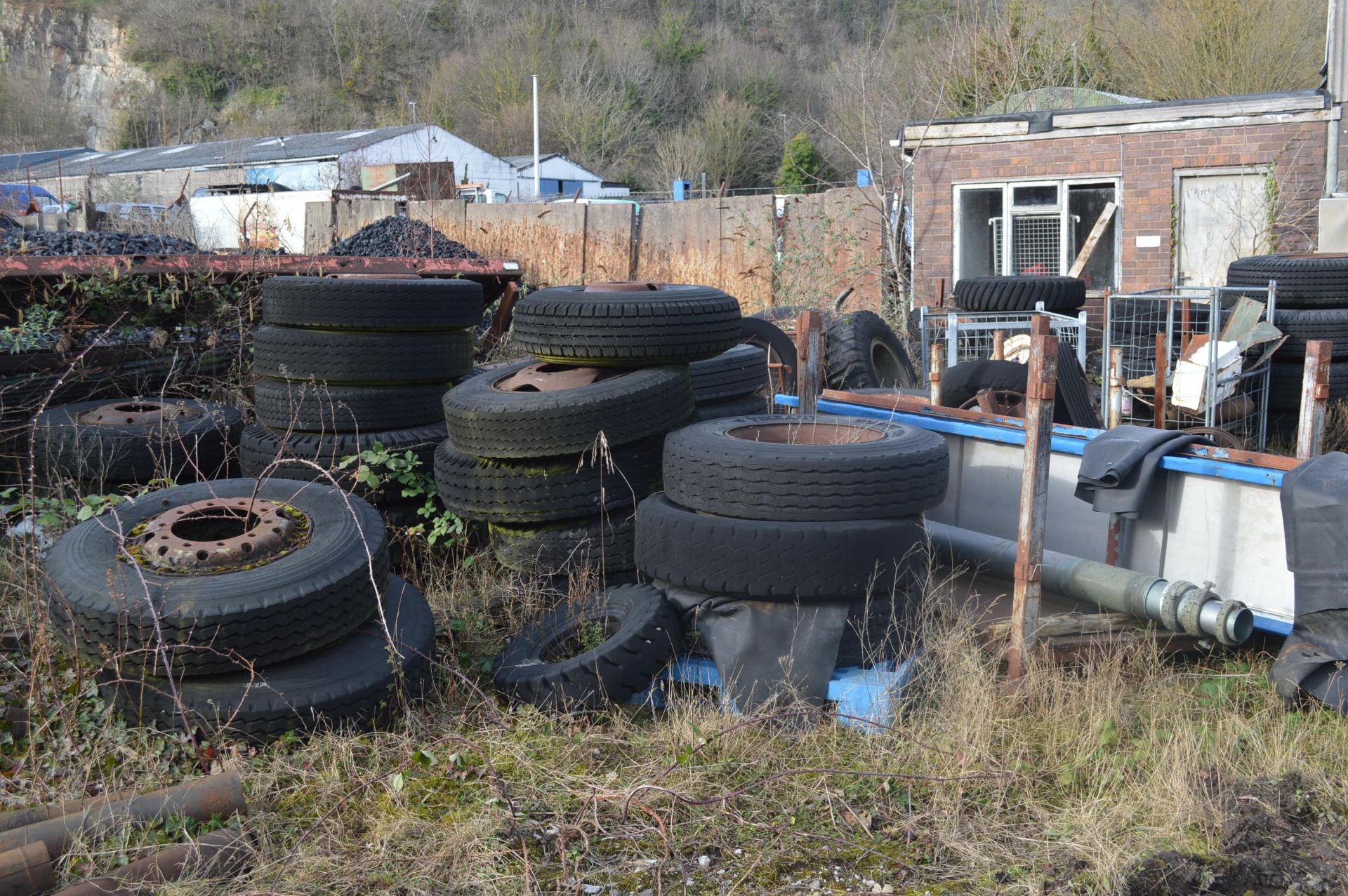 Assorted Wheels & Tyres, in one area of yard