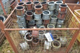 Assorted Pipe Fittings, in steel cage pallet (stee