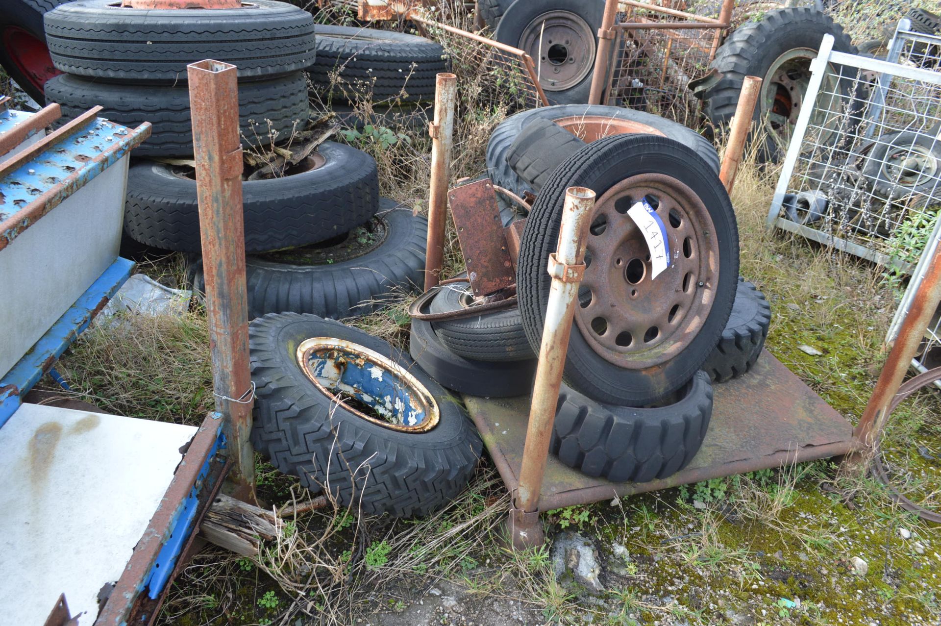 Assorted Wheels & Tyres, in one area of yard - Image 5 of 10