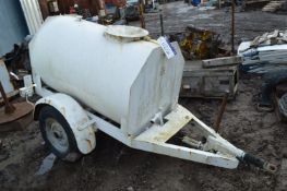 Single Axle Trailer Mounted Bowser, approx. 1.52m