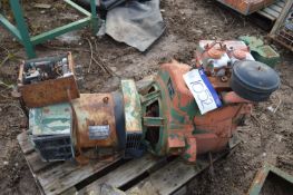 Brush Generator, with Lister two cylinder diesel e