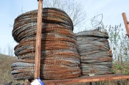 Razor Wire, in two stacks in post pallet (post pal