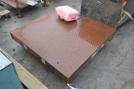 Load Cell Weighing Platform, approx. 1.25m x 1.25m