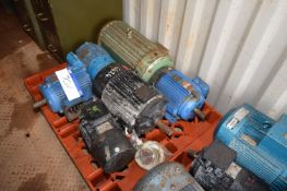 Six Electric Motors, on pallet