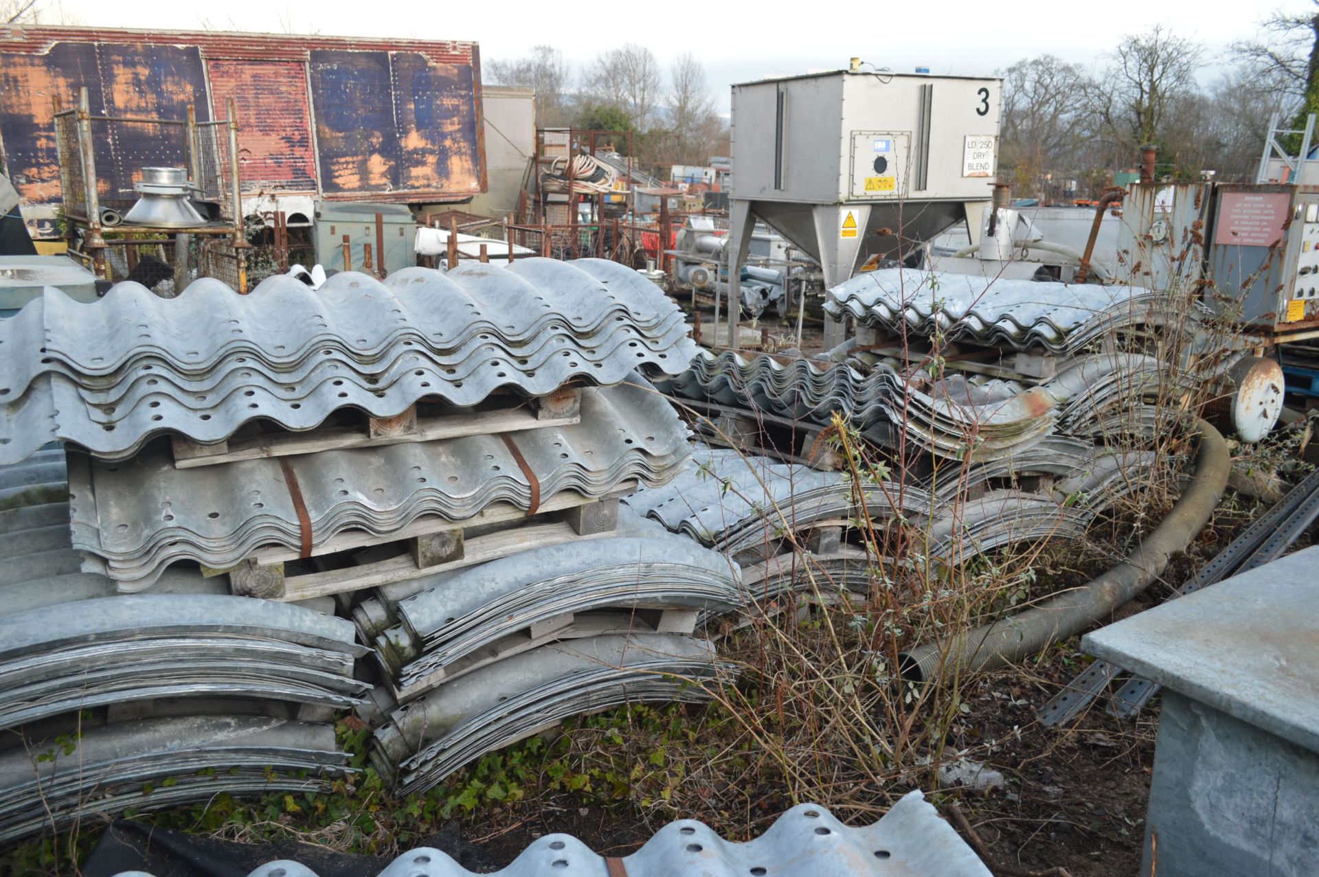 THE CORRUGATED GALVANISED STEEL SILO WALLING SECTI - Image 5 of 9