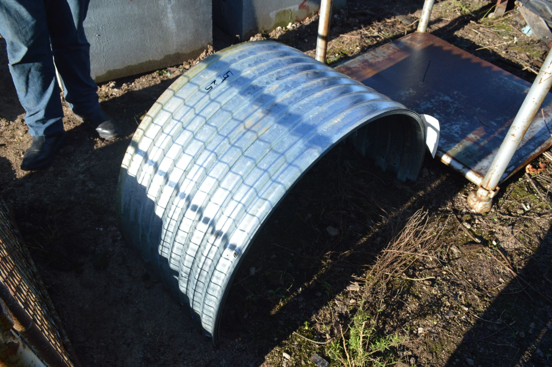 Approx. Five Corrugated Galvanised Steel Panels, e