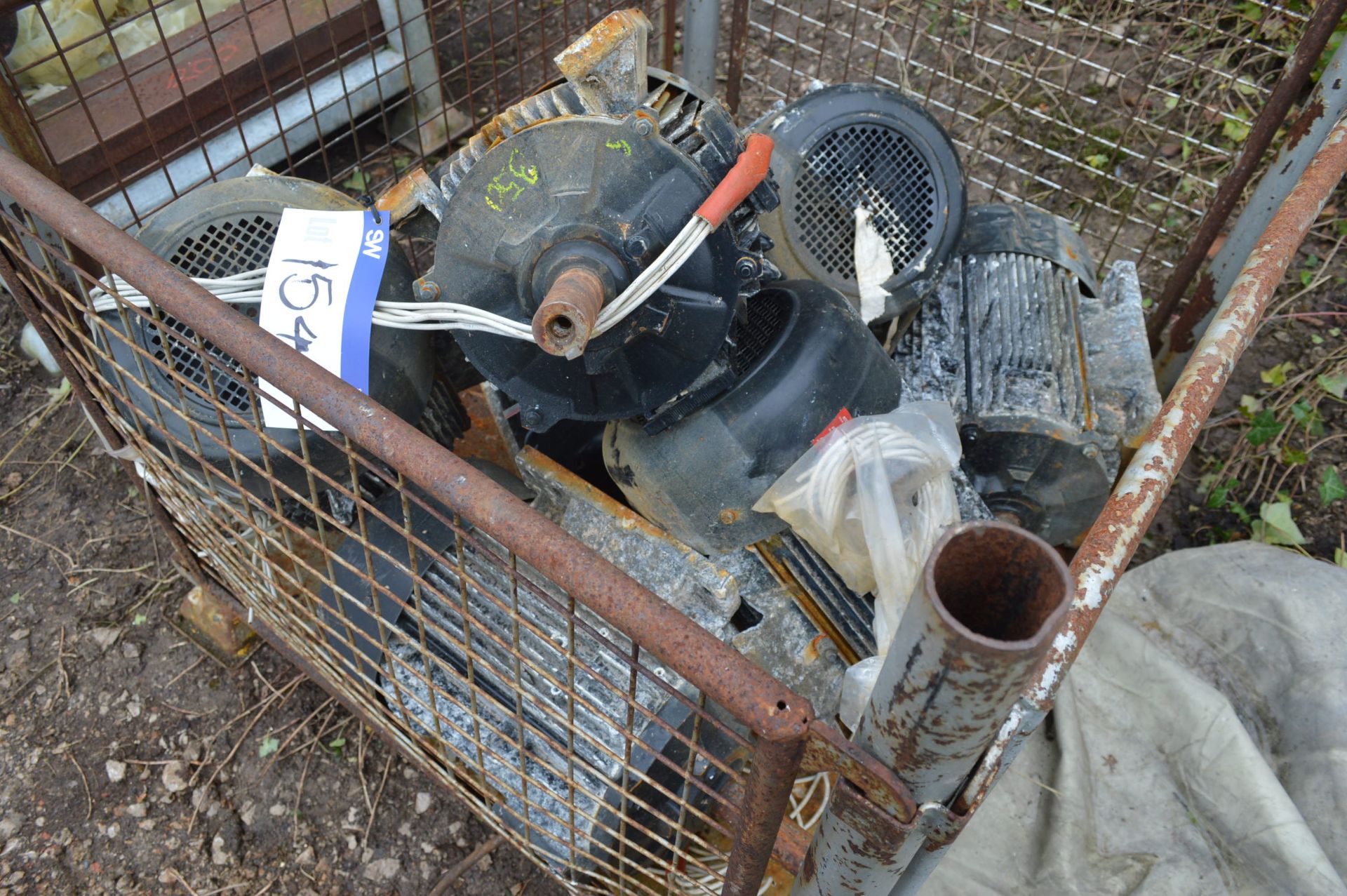 Seven Assorted Electric Motors, (cage pallet exclu - Image 3 of 3