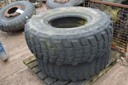 Two Tyres, understood to be Michelin X 13.0 R20 Pi