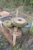 Millstones & Grinding Wheels, in cage pallet (cage