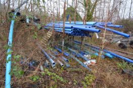 Assorted Plastic Pipe, on post pallets, including