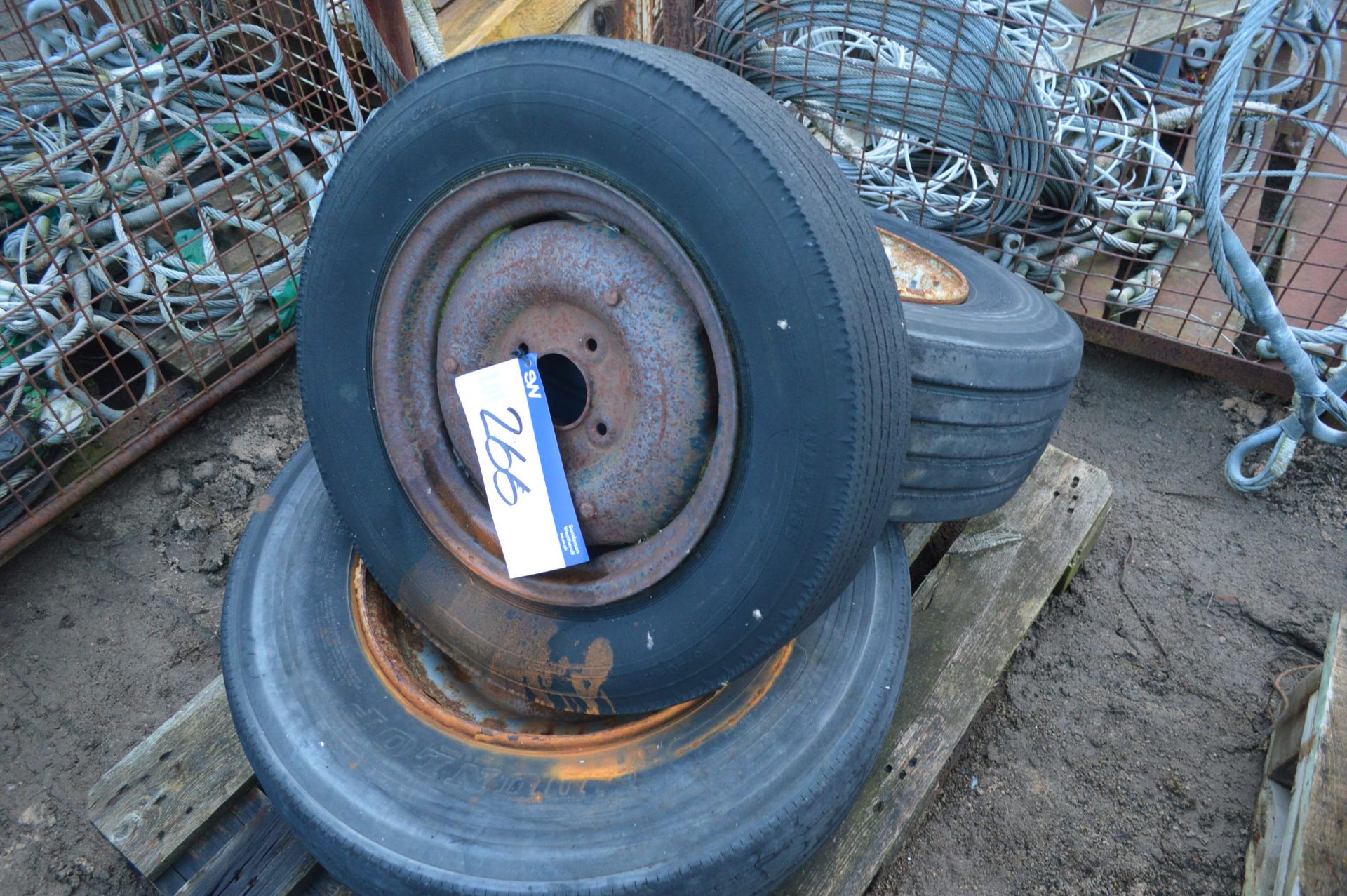 Three Tyres & Wheels, on pallet - Image 2 of 2