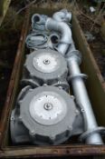 Two Motam Alloy Cased Two Way Blow Line Diverters,