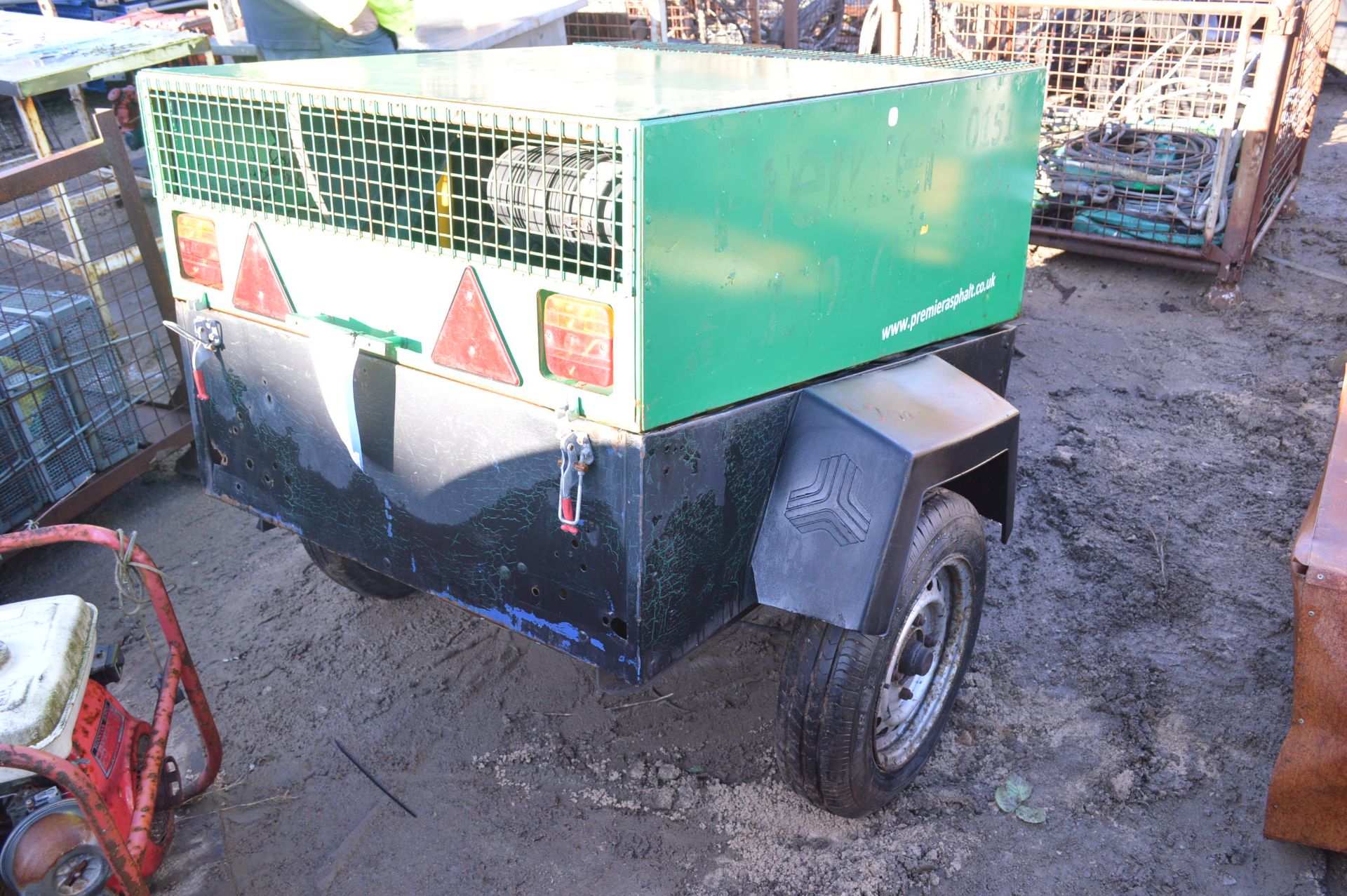 Single Axle Trailer Mounted Mobile Air Compressor,