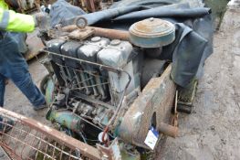 Lister Four Cylinder Diesel Engine (cage pallet ex