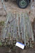 Steel Pegs, in post pallet, each approx. 1.3m long