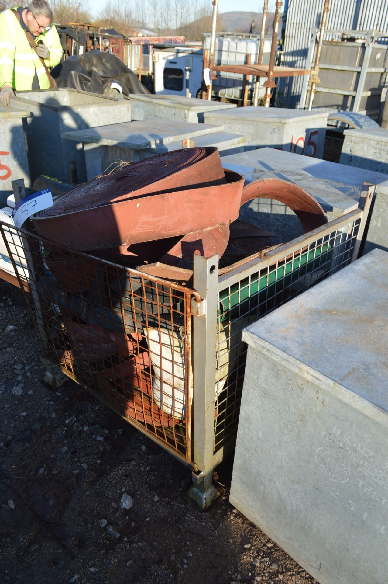 Assorted Flat Belting, in cage pallet (cage pallet - Image 2 of 2