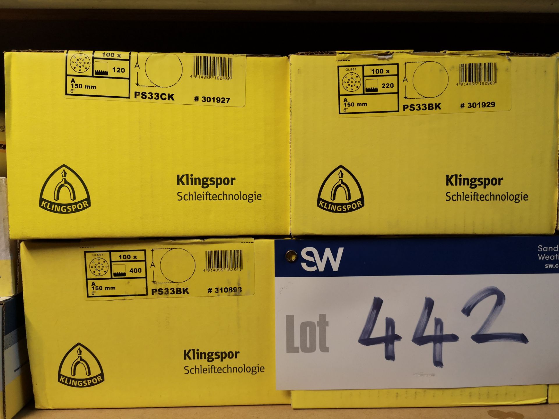 Quantity of Klingspor and Blueline Sanding Pads, Sandpaper and Sanding Belts - Image 4 of 4