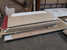 Quantity of MDF and Chipboard Sheets as Set Out on Pallet. Mainly Approximately 2m x 1.2m. Various