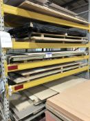 Contents to this Rack Including Various Sheets of MDF, Chipboard etc