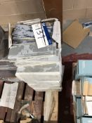 9 Boxes of Johnson Glazed Wall Tiles Aura Indigo and Aura Concrete, 297 x 97mm