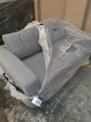 Grey Upholstered 2 Seater Settee