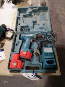 Makita 622D Battery Drill complete with Batteries and Charger in Carry Case