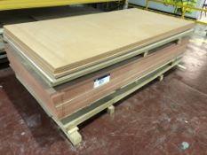 11 Sheets of 25mm x 2440 x 1220 Fire Boards. 1 Sheet of 45mm x 2440 x 1220mm MDF. 2 Sheets of 10mm x