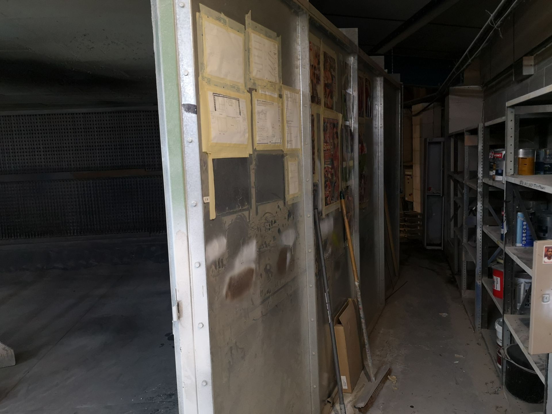 Galvanised Steel Sectional Dry Back Spray Booth - Image 5 of 5