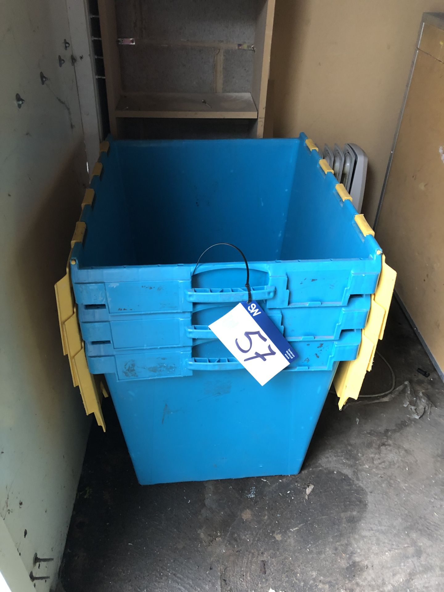 5 Plastic Crates and Contents