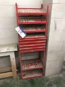 Red Steel Pack and Drawer Unit
