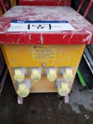 Taylors Transformers Ltd 10Kva 110v Transformer complete with 4 16 AMP Socket, 2 32 Amp Socket (