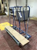 3 Mobile “A” Frame Stock Trolleys