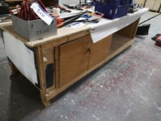 Wooden Workbench, Approximately 3m x 1.2m