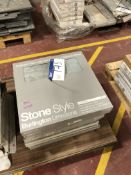 8 Boxes Burlington Limestone Pebble Floor Tiles, 500 x 500mm