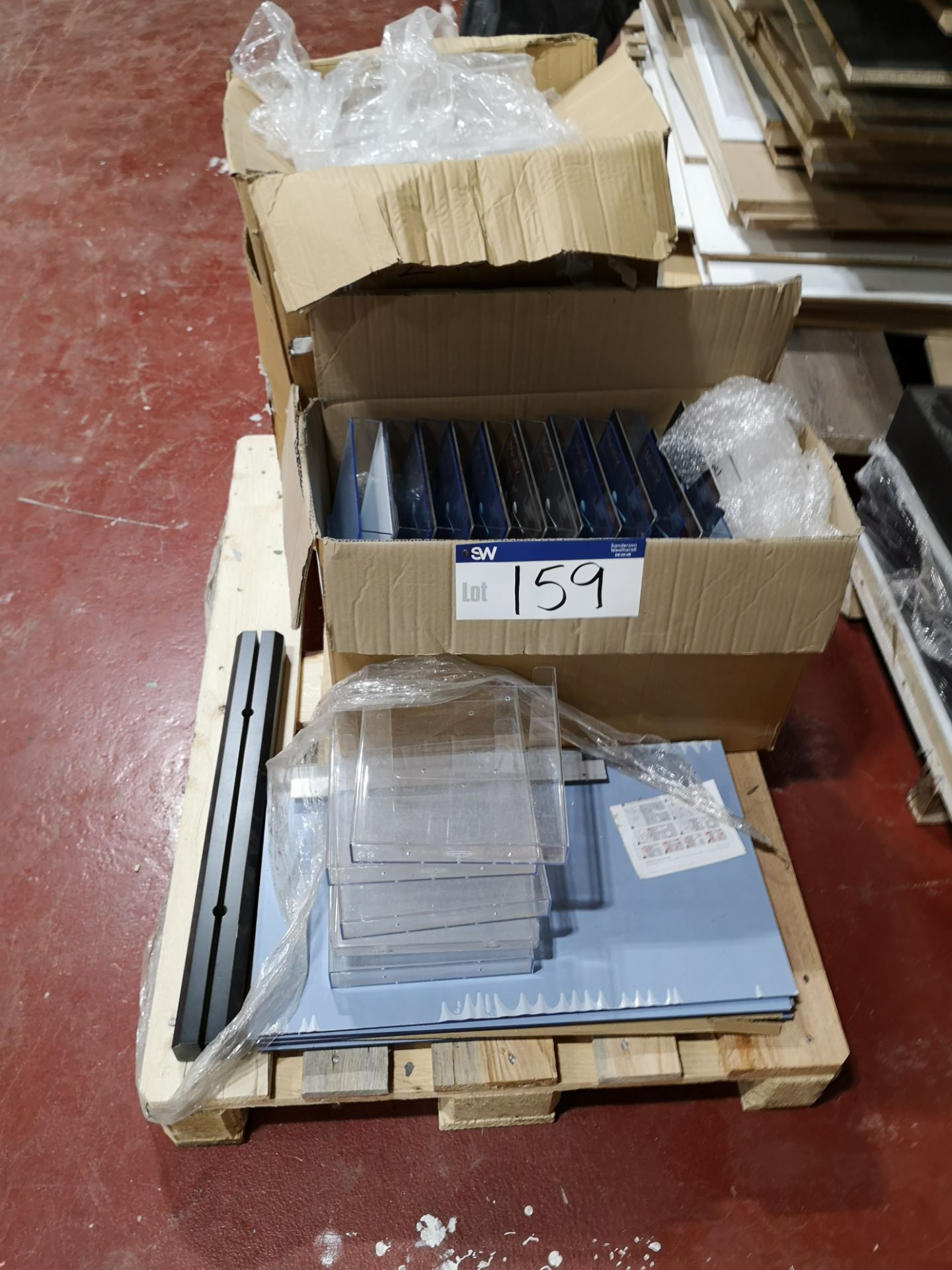 Quantity of Advertising Leaflet Stands as Set Out on Pallet