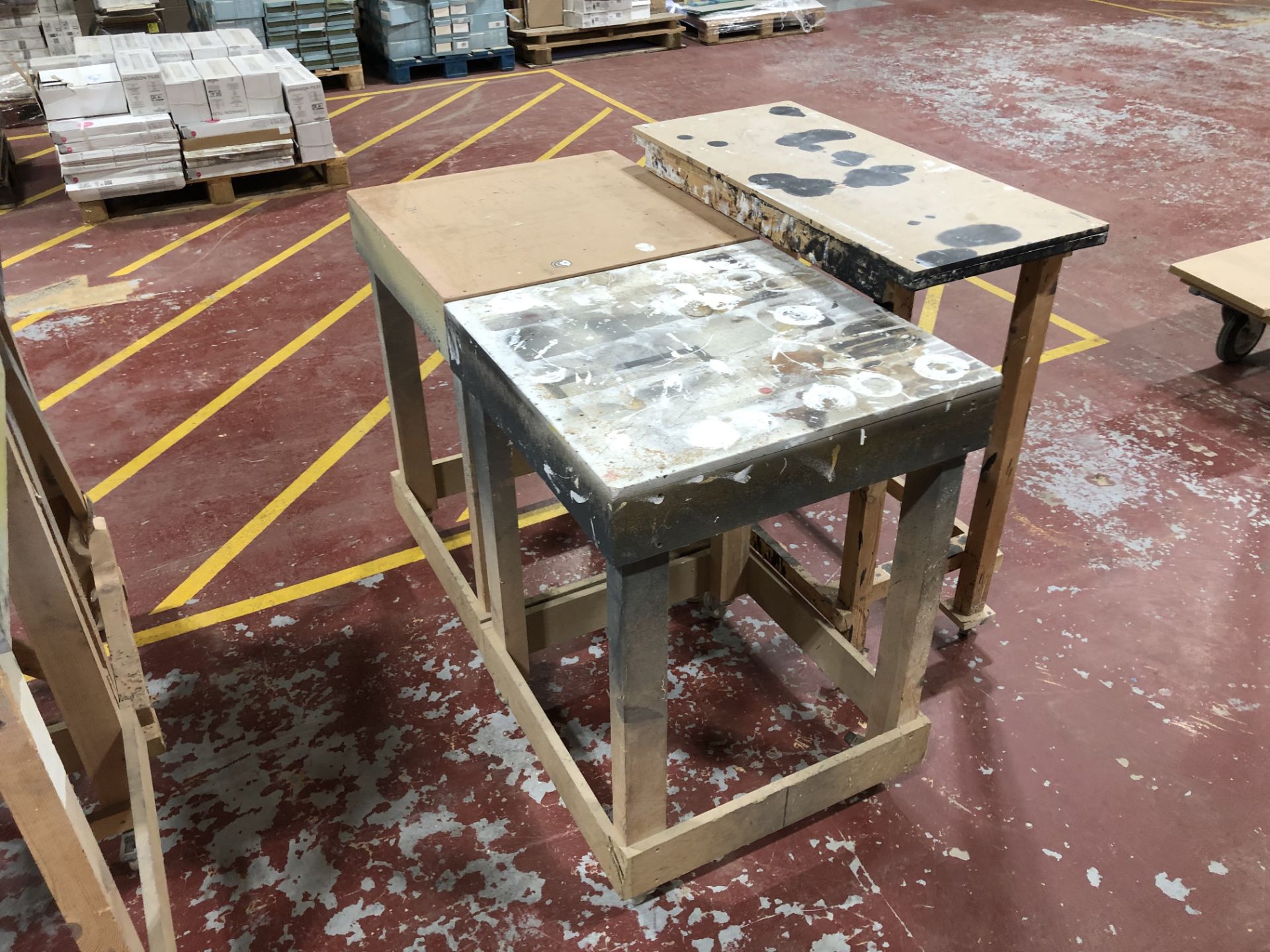 8 Mobile Work Tables - Image 2 of 3